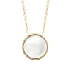Maison de la Bijouterie Collier femme plaqué or nacre serti clos - UW335445 | Femme Collier Et Pendentif