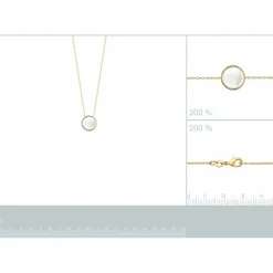 Maison de la Bijouterie Collier femme plaqué or nacre serti clos - UW335445 | Femme Collier Et Pendentif