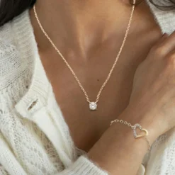 Maison de la Bijouterie Collier Femme plaqué or oxyde zyrconium 6,5 mm UWZ00Y45 | Femme Collier Et Pendentif