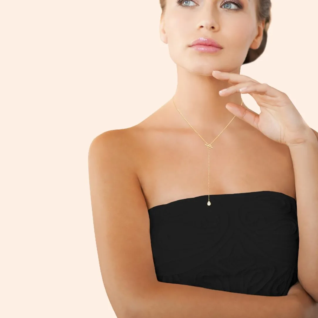 Maison de la Bijouterie Collier femme plaqué or pendant oxyde de zirconium UW40ZY45 | Femme Collier Et Pendentif