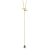 Maison de la Bijouterie Collier femme plaqué or pendant labradorite UW40Z345 | Femme Collier Et Pendentif