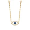 Maison de la Bijouterie Collier femme plaqué or pendentif œil pierre bleue UW3U5V45 | Femme Collier Et Pendentif