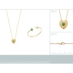 Maison de la Bijouterie Collier femme plaqué or serti clos - UW30Y55V | Femme Bracelet