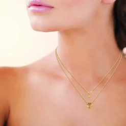 Maison de la Bijouterie Collier femme plaqué or - UYZ53445 | Femme Collier Et Pendentif