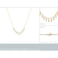 Maison de la Bijouterie Collier femme plaqué or - UYZ4U645 | Femme Collier Et Pendentif