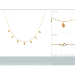 Maison de la Bijouterie Collier femme plaqué or - UYZ53W45 | Femme Collier Et Pendentif
