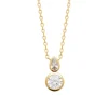 Maison de la Bijouterie Collier femme serti clos plaqué or UW34W045 | Femme Collier Et Pendentif