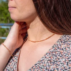 Sloya Collier Femme Paloma en pierres de Soleil | Femme Collier Et Pendentif