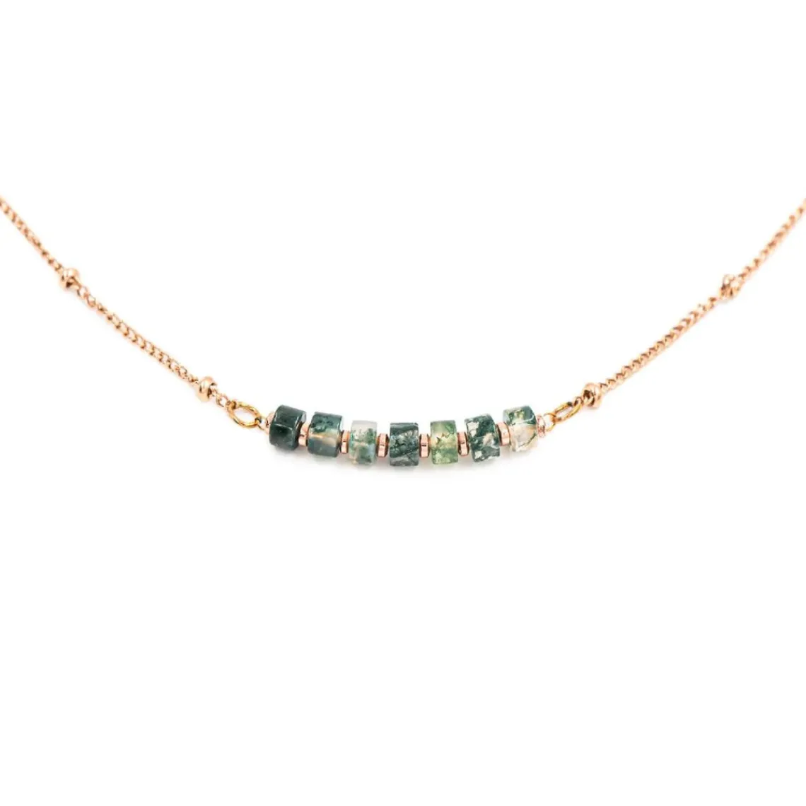 Sloya Collier Femme Piana Agate Aquatique | Femme Collier Et Pendentif