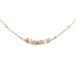 Sloya Collier Femme Piana en pierres Labradorite | Femme Collier Et Pendentif