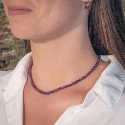 Sloya Collier Femme Serena Améthyste | Femme Collier Et Pendentif