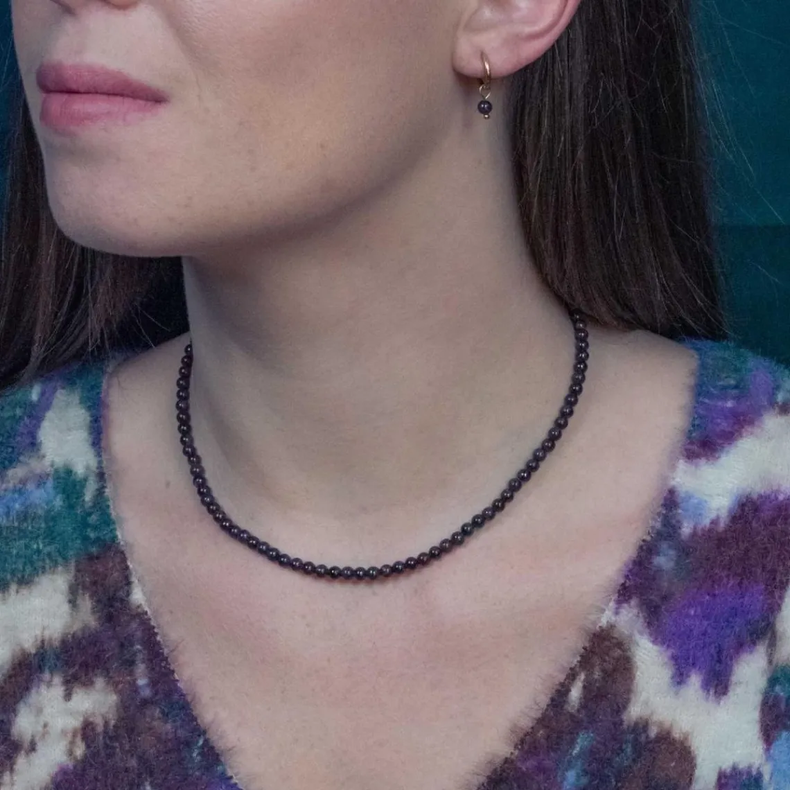Sloya Collier Femme Serena Grenat | Femme Collier Et Pendentif