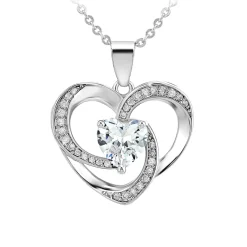 So Charm Bijoux Collier Femme So Charm - B3053-ARGENT - Collier Coeur Argenté | Femme Collier Et Pendentif