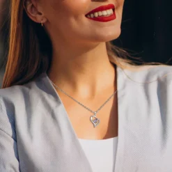 So Charm Bijoux Collier Femme So Charm - B4232-ARGENT - Collier Coeur Argenté | Femme Collier Et Pendentif