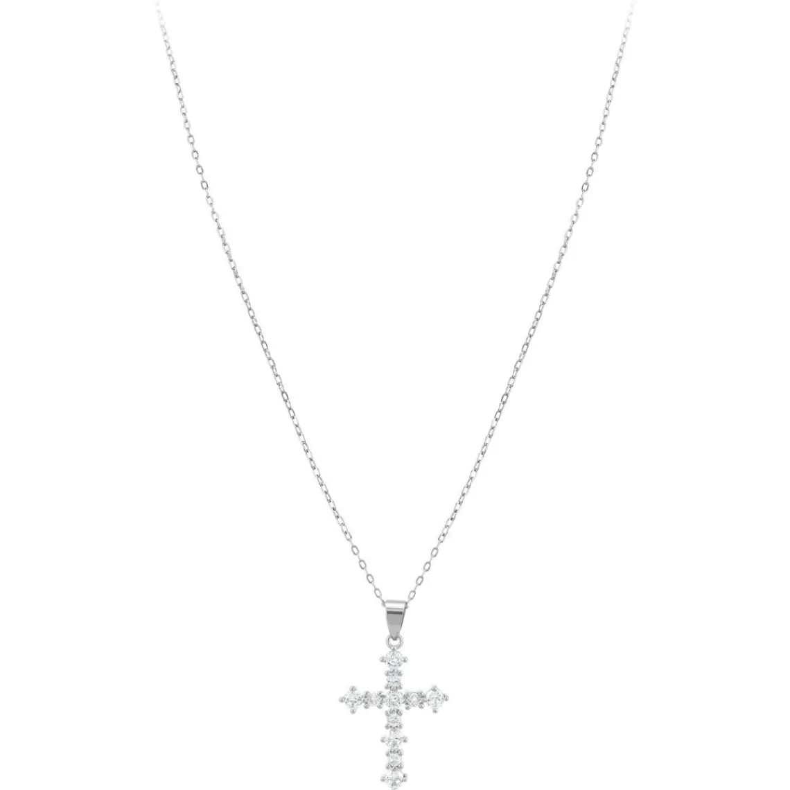 So Charm Bijoux Collier Femme So Charm - B4202-ARGENT - Collier Croix Argenté | Femme Collier Et Pendentif