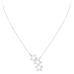 So Charm Bijoux Collier Femme So Charm - B3175-ARGENT - Collier Étoile Argenté | Femme Collier Et Pendentif