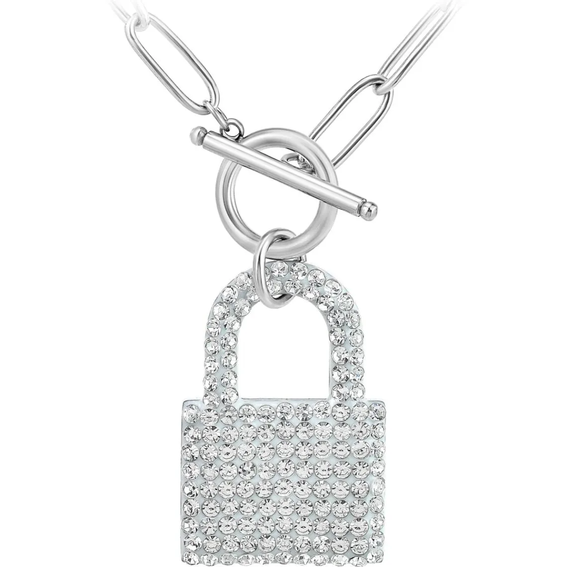 So Charm Bijoux Collier Femme So Charm - B3139-ARGENT - Collier Cadenas Argenté | Femme Collier Et Pendentif
