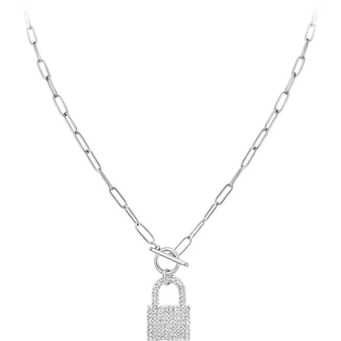 So Charm Bijoux Collier Femme So Charm - B3139-ARGENT - Collier Cadenas Argenté | Femme Collier Et Pendentif