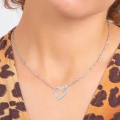 So Charm Bijoux Collier Femme So Charm - B2939-ARGENT - Collier Coeur Argenté | Femme Collier Et Pendentif