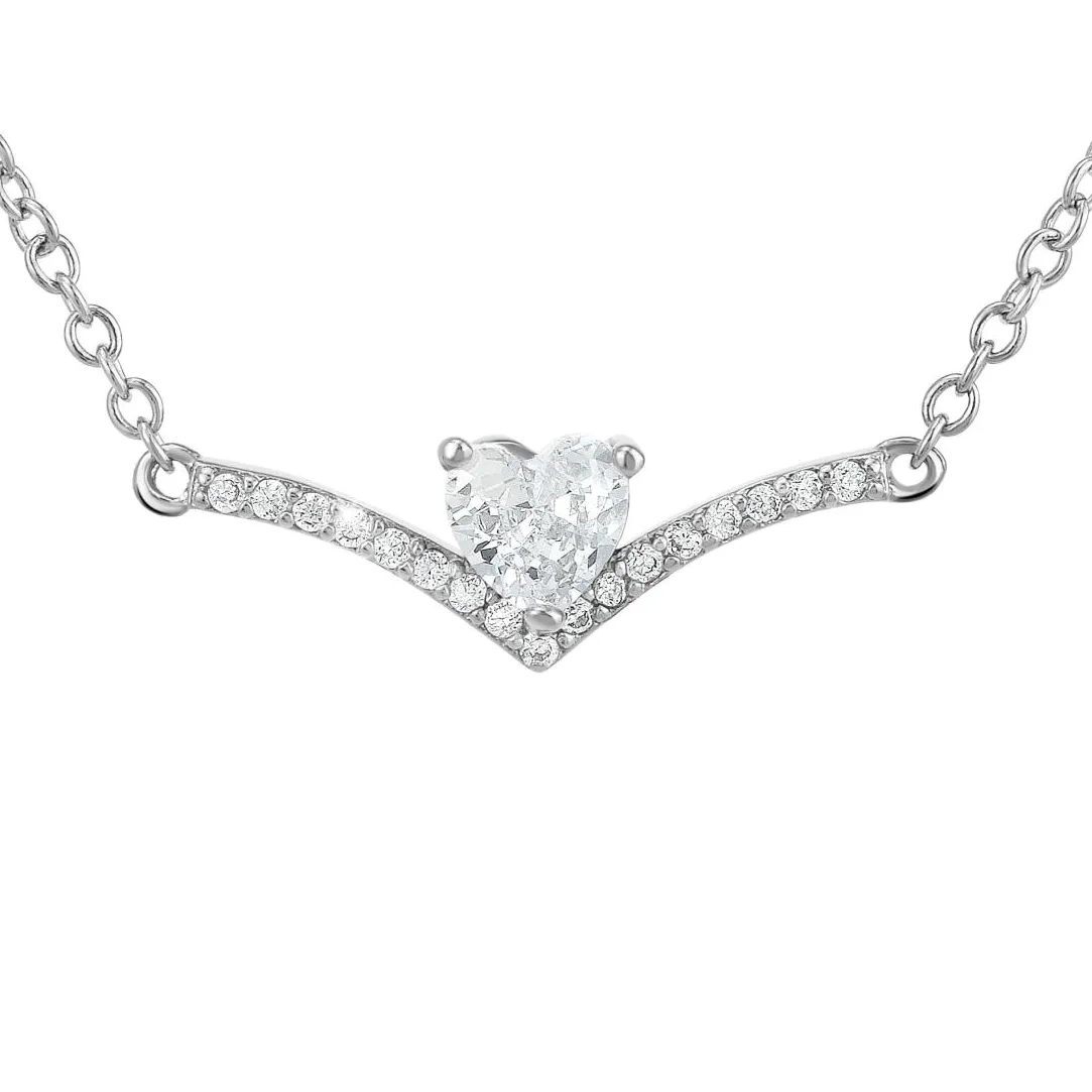 So Charm Bijoux Collier Femme So Charm - B4193-ARGENT - Collier Coeur Argenté | Femme Collier Et Pendentif