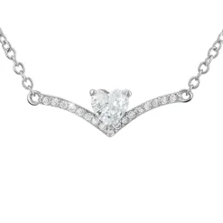 So Charm Bijoux Collier Femme So Charm - B4193-ARGENT - Collier Coeur Argenté | Femme Collier Et Pendentif