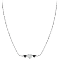 So Charm Bijoux Collier Femme So Charm - B2935-ARGENT-COLLIER - Collier Coeur Argenté | Femme Collier Et Pendentif