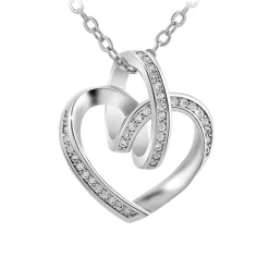 So Charm Bijoux Collier Femme So Charm - B2809-ARGENT - Collier Coeur Argenté | Femme Collier Et Pendentif