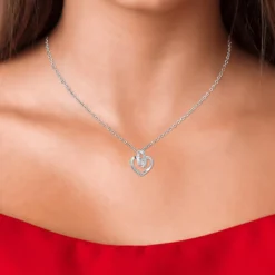 So Charm Bijoux Collier Femme So Charm - B2809-ARGENT - Collier Coeur Argenté | Femme Collier Et Pendentif