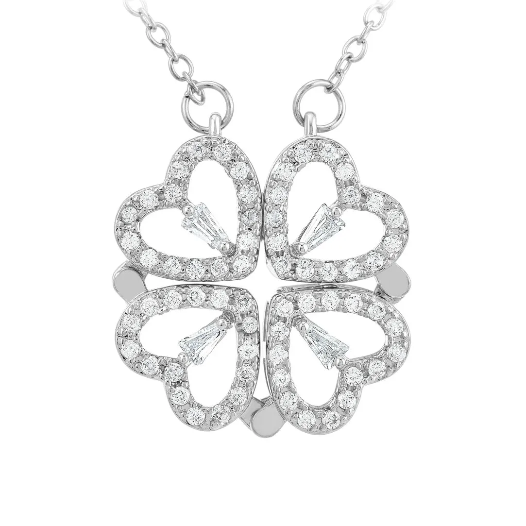 So Charm Bijoux Collier Femme So Charm - B3133-ARGENT - Collier Trèfle Argenté | Femme Collier Et Pendentif