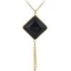 So Charm Bijoux Collier Femme So Charm - B3040-BLACK - Collier Mode Doré | Femme Collier Et Pendentif