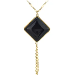 So Charm Bijoux Collier Femme So Charm - B3040-BLACK - Collier Mode Doré | Femme Collier Et Pendentif