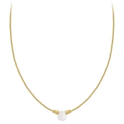 So Charm Bijoux Collier Femme So Charm - B4179-BLANC - Collier Mode Doré | Femme Collier Et Pendentif
