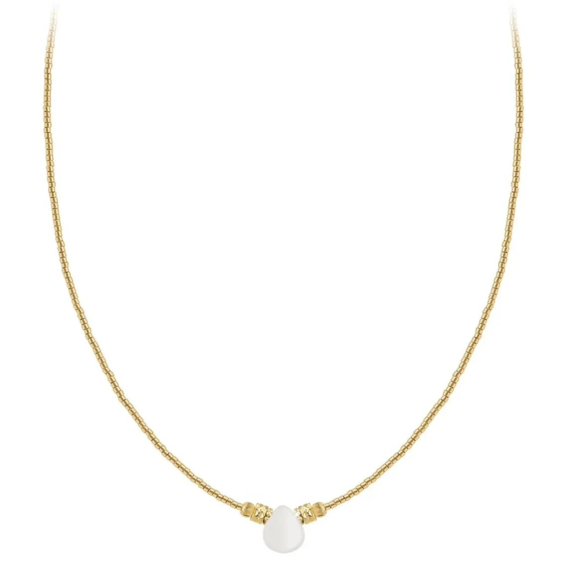 So Charm Bijoux Collier Femme So Charm - B4179-BLANC - Collier Mode Doré | Femme Collier Et Pendentif
