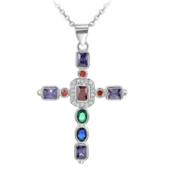 So Charm Bijoux Collier Femme So Charm - B2684 - Collier Croix Argenté | Femme Collier Et Pendentif