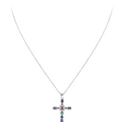 So Charm Bijoux Collier Femme So Charm - B2684 - Collier Croix Argenté | Femme Collier Et Pendentif