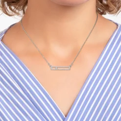 So Charm Bijoux Collier Femme So Charm - BD3305-ARGENT-DIAMANT - Collier Mode Argenté | Femme Collier Et Pendentif