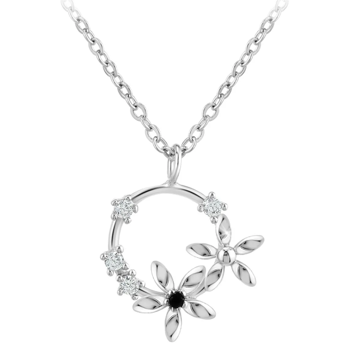 So Charm Bijoux Collier Femme So Charm - BD3244-ARGENT-DIAMANT - Collier Mode Argenté | Femme Collier Et Pendentif