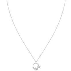 So Charm Bijoux Collier Femme So Charm - BD3244-ARGENT-DIAMANT - Collier Mode Argenté | Femme Collier Et Pendentif