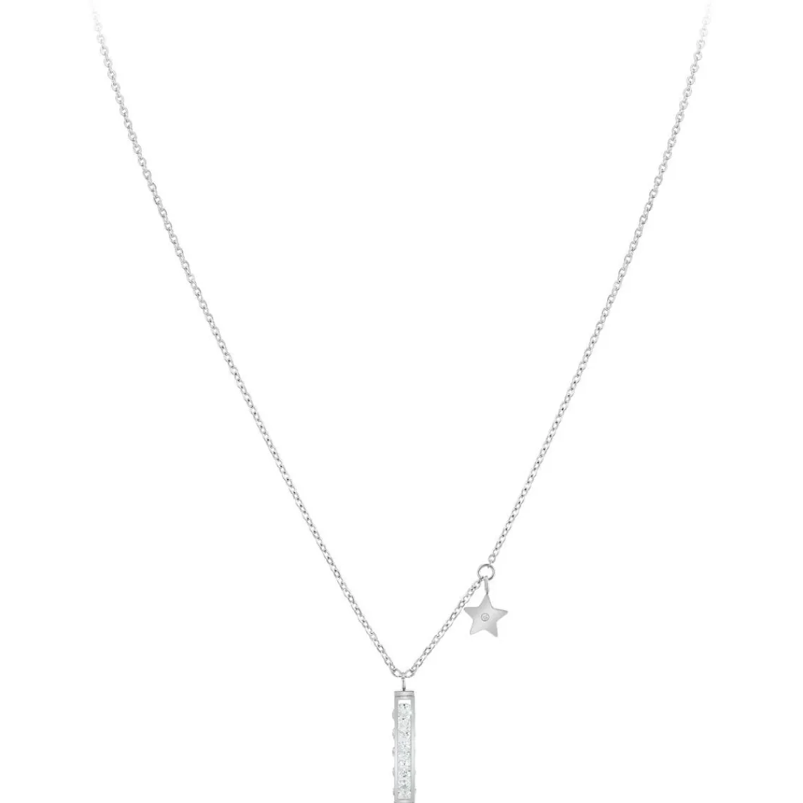 So Charm Bijoux Collier Femme So Charm - BD2687-ARGENT-DIAMANT - Collier Mode Argenté | Femme Collier Et Pendentif