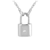 So Charm Bijoux Collier Femme So Charm - BD3169-ARGENT-DIAMANT - Collier Cadenas Argenté | Femme Collier Et Pendentif