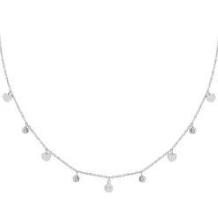 So Charm Bijoux Collier Femme So Charm - BD3117-ARGENT-DIAMANT - Collier Mode Argenté | Femme Collier Et Pendentif
