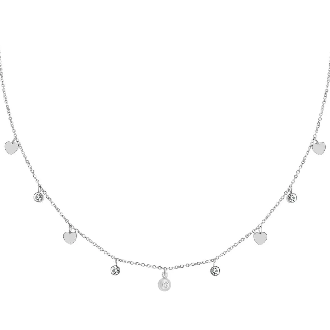So Charm Bijoux Collier Femme So Charm - BD3117-ARGENT-DIAMANT - Collier Mode Argenté | Femme Collier Et Pendentif