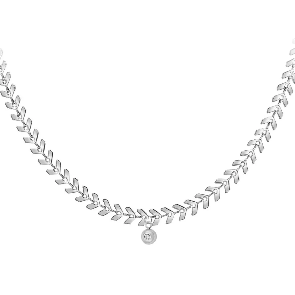 So Charm Bijoux Collier Femme So Charm - BD2881-ARGENT-DIAMANT - Collier Mode Argenté | Femme Collier Et Pendentif