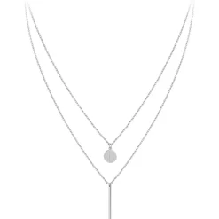 So Charm Bijoux Collier Femme So Charm - BD2728-ARGENT-DIAMANT - Collier Mode Argenté | Femme Collier Et Pendentif