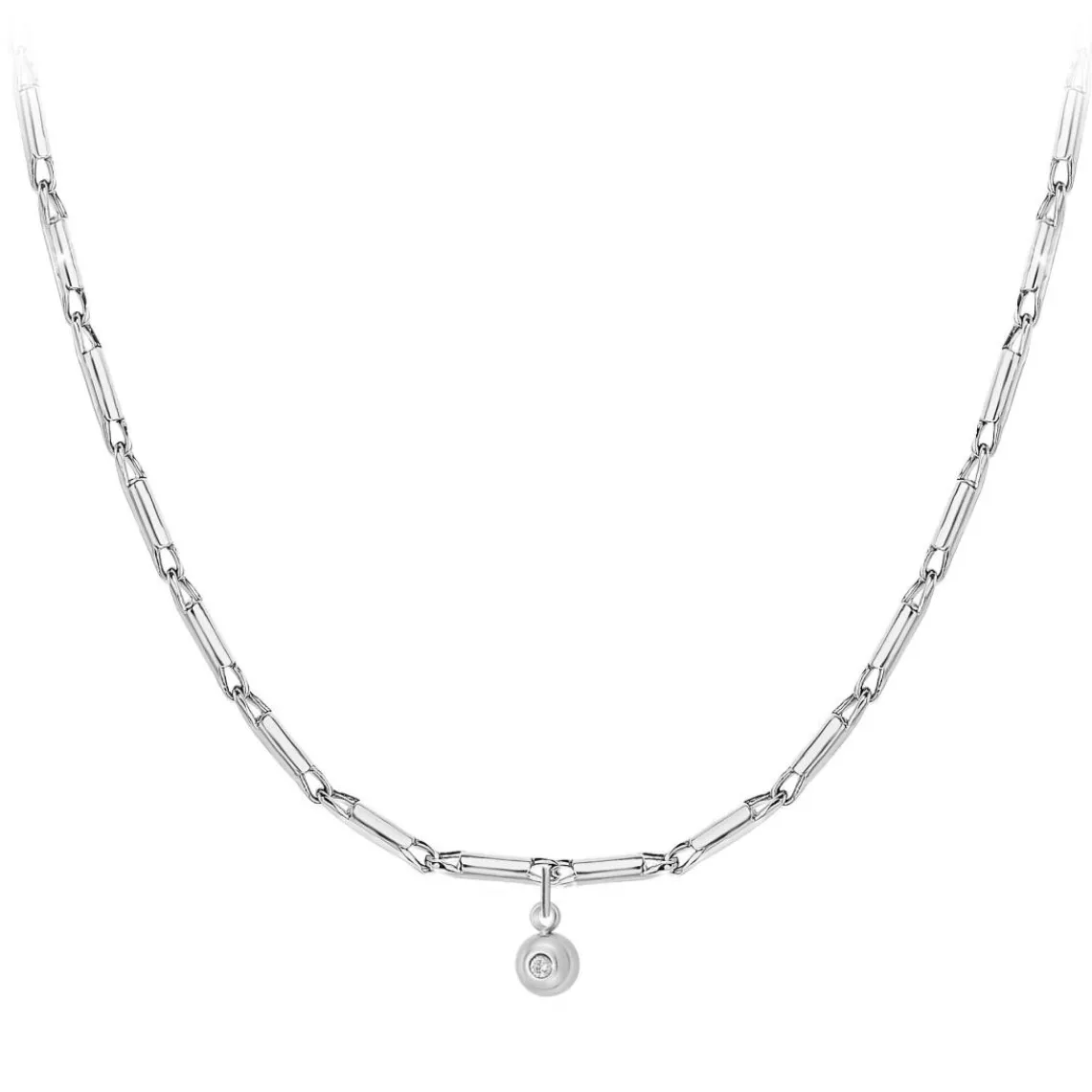 So Charm Bijoux Collier Femme So Charm - BD2372-ARGENT-DIAMANT - Collier Mode Argenté | Femme Collier Et Pendentif