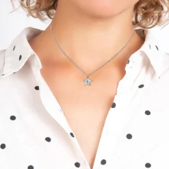 So Charm Bijoux Collier Femme So Charm - BD4098-ARGENT - Collier Étoile Argenté | Femme Collier Et Pendentif