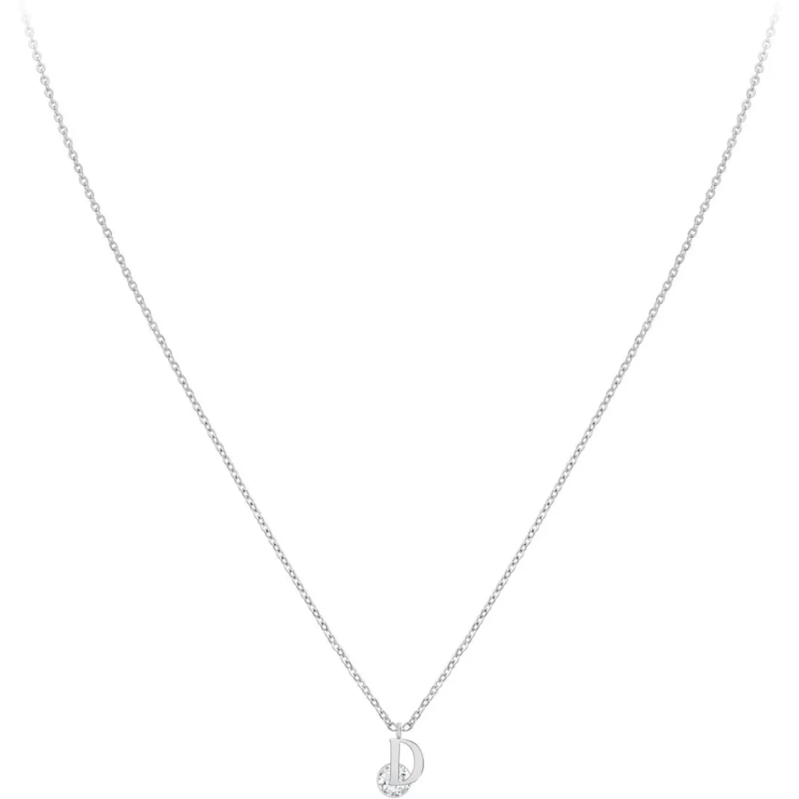 So Charm Bijoux Collier Femme So Charm - B1498-D - Collier Initiale Argenté | Femme Collier Et Pendentif