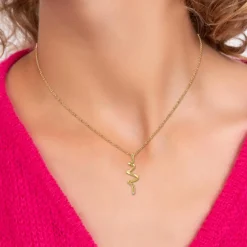 So Charm Bijoux Collier Femme So Charm - BD1549-COLLIER-DORE-DIAMANT-BLANC - Collier Mode Doré | Femme Collier Et Pendentif