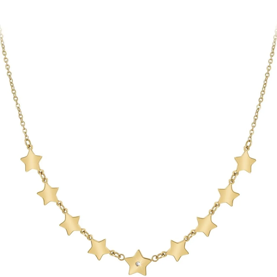 So Charm Bijoux Collier Femme So Charm - BD3116-DORE-DIAMANT - Collier Mode Doré | Femme Collier Et Pendentif