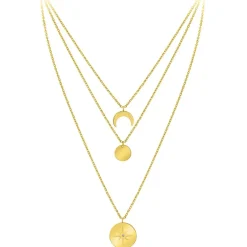 So Charm Bijoux Collier Femme So Charm - BD2920-DORE-DIAMANT - Collier Mode Doré | Femme Collier Et Pendentif